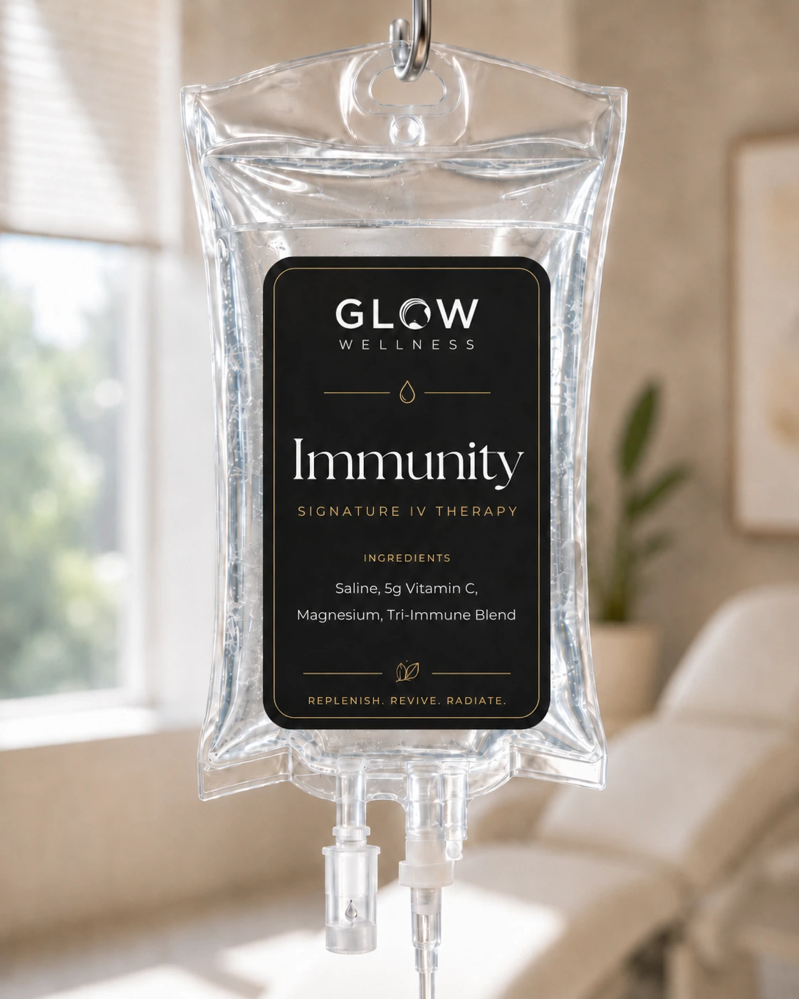 Glow Wellness Immunity IV therapy bag